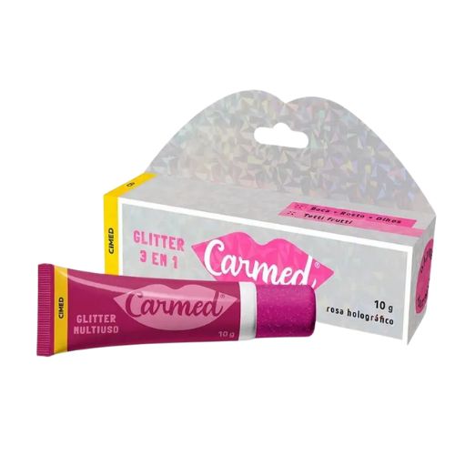 Carmed Glitter 3 em 1 Hidratante Labial Multi-funcional Tutti Frutti