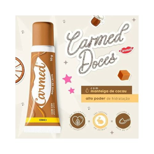 Carmed Doce de Leite Hidratante Labial com cor
