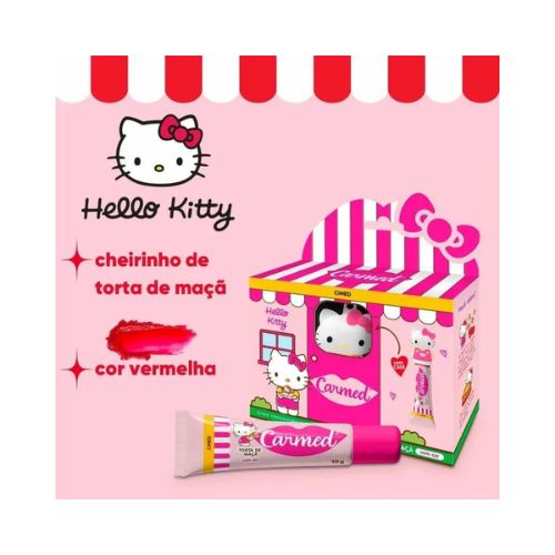 Carmed Hello Kitty Torta de Maçã Hidratante Labial 10G gloss com cor