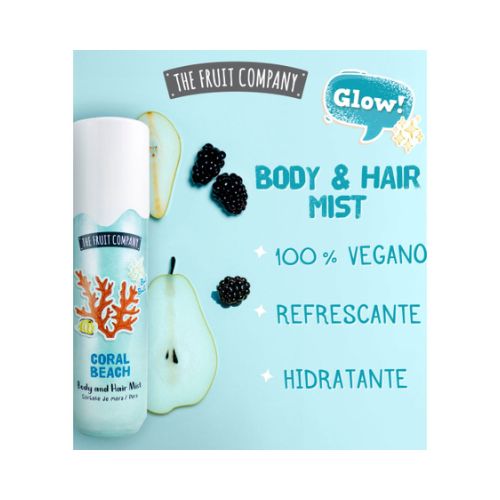 The Fruit Company Hair & Body Mist Coral Beach Glitter
