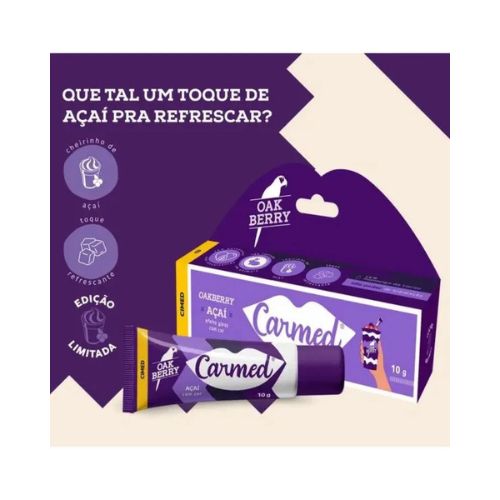 Carmed Oakberry Açaí Hidratante Labial com cor