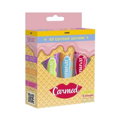 Carmed Sorvete Kit Verão Hidratante Labial 3x10G