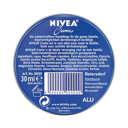 Nivea Creme Lata Utilização