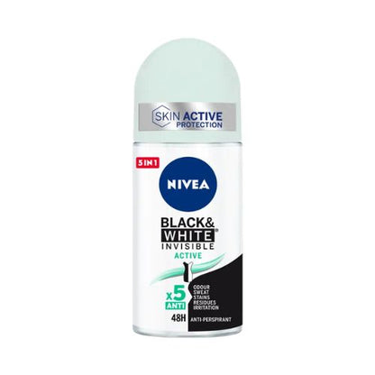 Nivea Desodorizante Antitranspirante Roll-on Black & White Active Woman