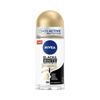 Nivea Desodorizante Antitranspirante Roll-on Black & White Silky Smooth Woman