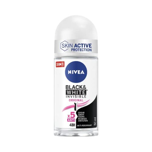 Nivea Desodorizante Antitranspirante Roll-on Black & White Invisible Original Woman