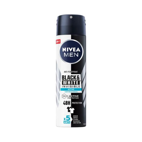 Nivea Men Desodorizante Spray Black & White Invisible Active