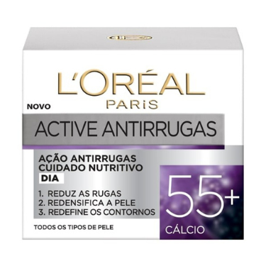 L'oreal Creme Rosto Activ Anti Rugas Dia 55+ Nutritivo 50ml