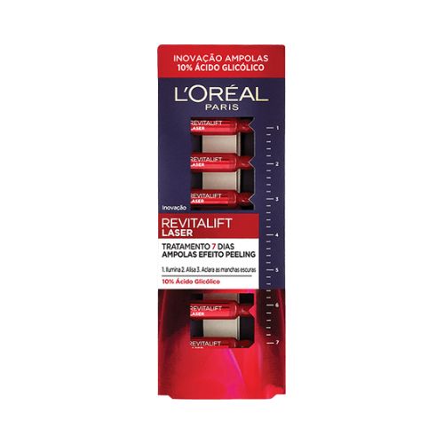 L'oreal Ampolas Rosto Revitalift Laser Intensivo Anti-idade Efeito Peeling Woman 7x1ml