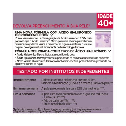 L'oreal Creme de Olhos Revitalift Filler Preenchedor Anti-idade Intensivo Dia Utilização