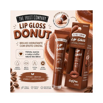 The Fruit Company Lip Gloss Crystal Effect Café