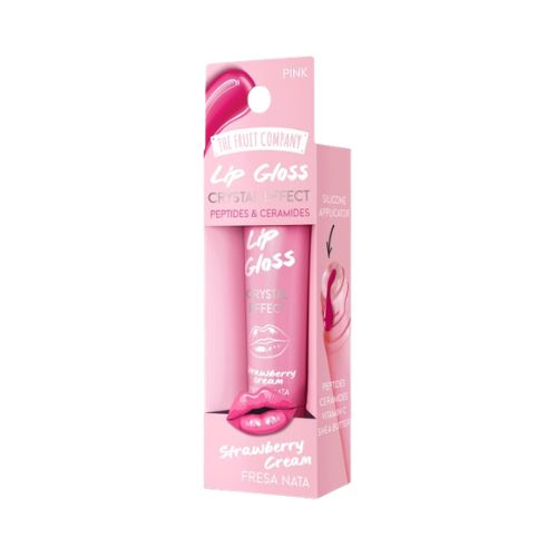 The Fruit Company Lip Gloss Crystal Effect Morango & Nata 12g