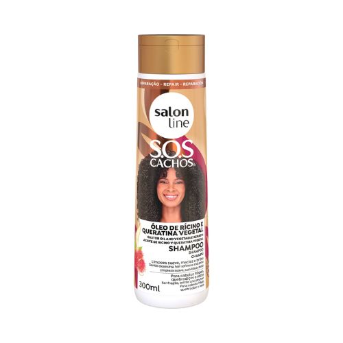 Salon Line S.O.S Cachos Rícino e Queratina Shampoo 300ml