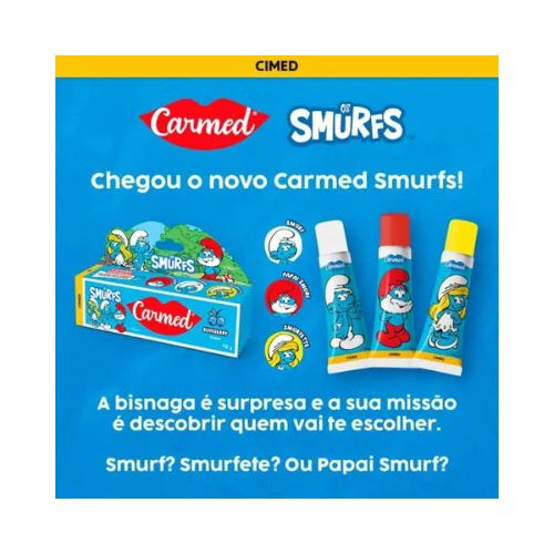 Carmed Smurfs Hidratante Labial incolor