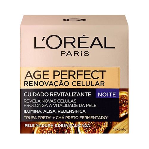 L'oreal Creme Rosto Age Perfect Renovação Celular Cuidado Revitalizante Noite 50ml