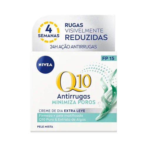 Nivea Creme Rosto Q10 Antirrugas Minimiza Poros FP15 Dia 50ml