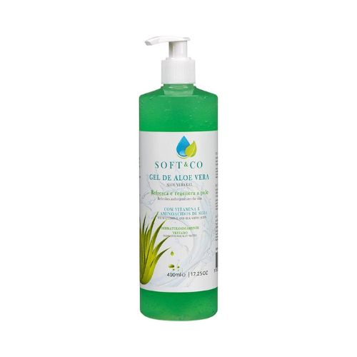 Soft &amp; Co Gel Corporel Aloe Vera 490 ml